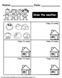 Draw The Weather Worksheet Weather Worksheets Weather Worksheets