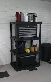 A wide variety of plastic shelving units options are available to you Maxit 36 W X 54 1 2 H X 24 D 4 Shelf Plastic Freestanding Shelving Unit At Menards