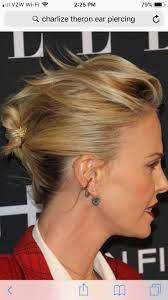 Pinterest Ear Piercings Charlize Theron Piercing