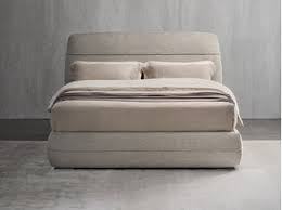 Ispirazione orientale per mandarine, il letto senza testiera. Cama Tapizada Doble De Tela Mandarine By Flou