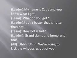 Jun 15, 2021 · st. Softball Chants Chants And Cheers Softball Cheers