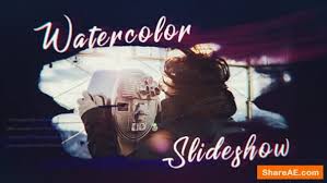 Original ink footage, dust texture are included in project. Videohive Ink Watercolor Slideshow Free After Effects Templates After Effects Intro Template Shareae