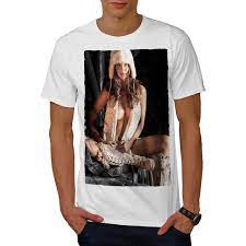 Wellcoda Nude Woman Hot Girl Sexy Mens T-shirt, Lady Graphic Design Printed  Tee | eBay