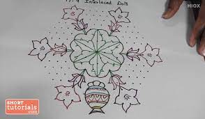 The two rangoli designs with 7 by 7 dot grid show how we can get beautiful and simple rangoli for sankranti or pongal. Pongal Pot Paanai Kolam Simple Pongal Kolam With Dots