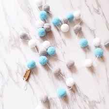 These diys make awesome, unexpected baby shower gifts. Vooye 2m 30pcs Wool Felt Ball Baby Room Wall Decor Hanging Fur Ball Garland For Craft Making And Hobby Supplies Home Decoration White Gray Blue Buy Online In Antigua And Barbuda At Antigua Desertcart Com Productid