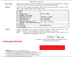 Syarat terbaru pengajuan inpassing guru non pns 2020 ditulis update rabu 29 januari 2020 tulis komentar edit wwwinfokemendikbudonline hal hal yang telah kita ketahui bersama surat keputusan inpassing dikeluarkan oleh pemerintah dan juga sangat resmi guna untuk penyetaraan terhadap rekan rekan guru bukan pns atau guru non pns. Contoh Sk Inpassing 2019 Penyesuaian Gaji Pokok Pns Terbaru Sesuai Pp No 15 Tahun 2019 Info Pendidikan Terbaru