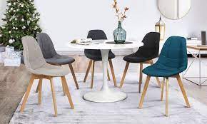 2 ou 4 chaises scandinaves gaida en tissu chaise scandinave bleu chaise scandinave chaise scandinave noire