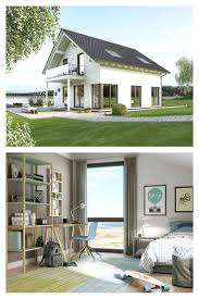 Einfamilienhaus Mit Satteldach Schwabenhaus In 2020 Schwabenhaus Einfamilienhaus Haus