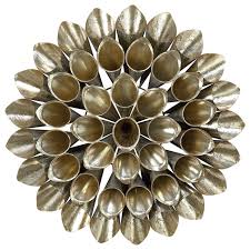 Besides good quality brands, you'll also find plenty of discounts when you shop for gold. Home Garden Home Decor Metal Wall Sculpture Flower Lotus Metallic Paint Red Pink Gold Multi Color Large
