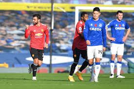 Manchester united grabbed a comeback victory over everton at goodison park thanks to a bruno fernandes brace and edinson cavani's first goal in red. Player Ratings Everton Vs Manchester United Down The Wings