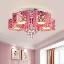Also set sale alerts and shop exclusive offers only on shopstyle. Cutout Metal Flush Mount Modern 3 5 Heads Bedroom Flush Light In Rose Red With Diamond Crystal Beautifulhalo Com