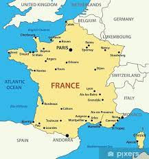 Minsta kartstorlek är 92 cm på sin minsta sida. Sydostra Frankrike Karta
