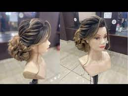 Messy Low Bun Advance Hairstyle Front Twisting Wave Kuldeep Hairstylist Youtube Course Hair Hairstyle Basic Hairstyles