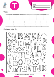 Whether you need to print labels for closet and pantry organization or for shipping purposes, you can make and print custom labels of your very own. Free Printable Letter T T Tracing Worksheets Kids Activities
