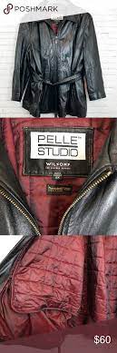 Men S Wilson Leather Pelle Studio Black Coat Sz 2x Wilsons Leather Black Coat Wilsons Leather Jacket