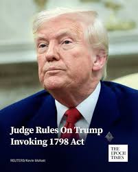A federal judge in New York has blocked the government from deporting  suspected Venezuelan gang members, holding that the Trump administration  improperly invoked an 18th-century law and failed to provide due process