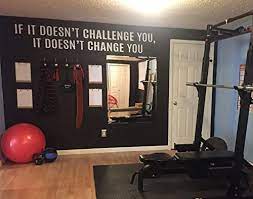 You can also upload and share your favorite gym workout wallpapers. Amazon Com Gym Ideas Fitness Decor Ideas Gym Design Gym Wall Decal If It Doesn T Challenge You It Doesn T Change You Home Kitchen