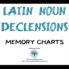 Latin Declension Memory Chart Wisdom And Righteousness
