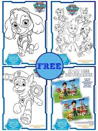 Here's another coloring sheet of paw patrol underwater adventures, and this time, it features skye. Free Paw Patrol Colouring Books Activity Sheets Kiddycharts