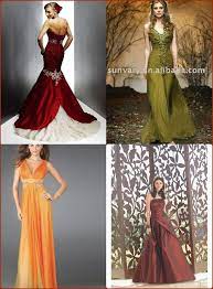 Colored Wedding Dresses Autumn Wedding Dresses Ideas Budget Brides Guide A Wedding Blog Fall Wedding Dresses Fall Wedding Outfits Colored Wedding Dress