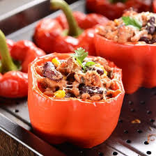 Poivron Farci Au Thon Recette Recette Poivron Farci Recette Poivron Poivrons Farcis