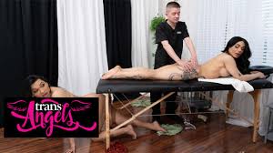 Trans Angels - Eva Maxim & Jessy Dubai Meet At The Massage Room & Take  Their Chance To Get Fucked
