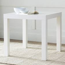 I Know It S A Plain White Parson S Style Dining Table But I Love It S Understated And Cl West Elm Dining Table Square Dining Tables Small Kitchen Tables