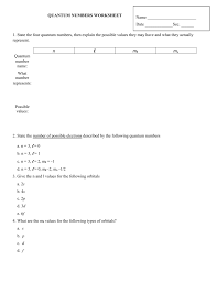 Some of the worksheets displayed are quantum numbers work answers, quantum numbers work key, quantum numbers work, name date quantum number practice work, quantum numbers. Quantum Numbers Worksheet