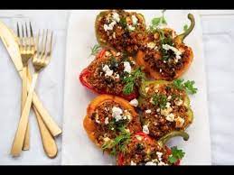 Roast the peppers, cut side up, until just softened, 10 to 15 minutes. Lamb Cous Cous Stuffed Capsicums Youtube