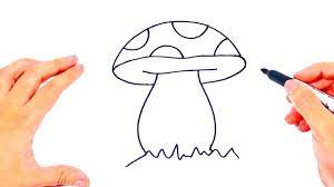 Please subscribe to my page. How To Draw A Mushroom Mushroom Easy Draw Tutorial Youtube