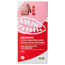 Aquí encontrarás todo lo necesiario para montar un candy buffet, candy bar, mesa dulce, o mesa de chuches para tu boda, fiesta, comunion, o cualquier otro evento. Beloning Milk Chocolate Bar Lingonberries Utz Certified Ikea