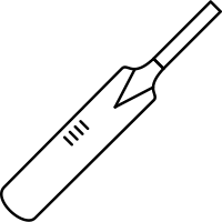 Drawing sports equipment is key for any artist who wants to get work illustrating for newspapers draw a large, diagonal, rectangular shape for the paddle of the cricket bat. Cricket Bat Icons Download Free Vector Icons Noun Project