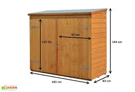 Coffre De Rangement En Bois Pour 2 Velos 182x82x164cm L L H Armoire De Jardin Abri Velo Abri Velo Bois