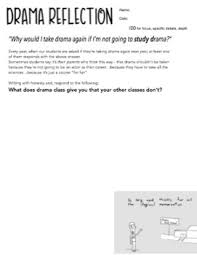 It focuses on a veteran detective and a former hacker who meet on the grounds of the. Drama Written Reflection For High School Why Drama Class Matters