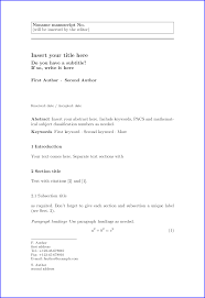 (for example manuscripts in press) included in the manuscript in a cover letter to the. Huge White Space In Latex Template Springer Journal Tex Latex Stack Exchange