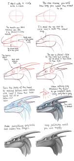 Make a circle for the dragon head like so, then sketch in the wavy guidelines. Pin On Drawing Stuff