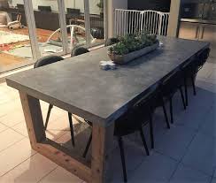 Shop wayfair for all the best stone / concrete patio dining tables. 2 7m 8 To 10 Seater Bespoke Polished Concrete Dining Table Etsy