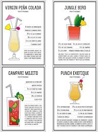 Gratuit Nos Fiches De Cocktails A Imprimer Coktail Recette Recette Cocktail Recette Chocolat Chaud