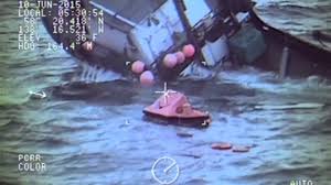 sinking fishing vessel