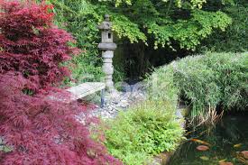 Maybe you would like to learn more about one of these? Japanese Garden With Koi Pond Granite Lantern Maple And Bamboo Stock Photos Freeimages Com