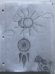 Dream Catcher Sun Moon Mushrooms Nature Clouds Doodles Easy Doodles Fun Doodles Artsy Aesthe Sun And Moon Drawings Drawings Of Dreamcatchers Drawings