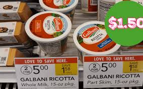 Shop for galbani part skim ricotta cheese (15 oz) at pick 'n save. Galbani Ricotta Cheese 1 50 At Publix My Publix Coupon Buddy