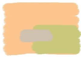 Esszimmer Farbkombination Wandfarbe In Papaya Sand Farn Wall Colors Orange Walls Color Combinations