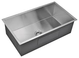 Shop wayfair.ca for all the best drop in kitchen sinks. 33 X 19 Single Basin Undermount Stainless Steel Kitchen Sink Modern Kitchen Sinks By Water Creation Houzz