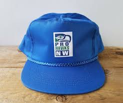 Vintage 90s Seattle Seahawks Pro Hawks Nw Blue Rope Lined Snapback Hat Football Organization Fan Cap Sports Nfl Ballcap Seattle Seahawks Seahawks Ball Cap