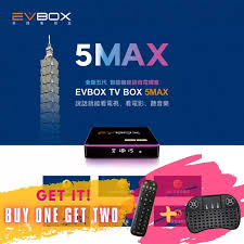 ··· about product and suppliers: Free Gift 2021 Newest Evbox 5max Voice Control Ai Smart Android Tv Box Taiwan Version Evpad 4g 32g 6k 5gwifi Bluetooth 4 2 Free Channels Iptv Chinese Korea Japan Singapore Malaysia Philippines Us