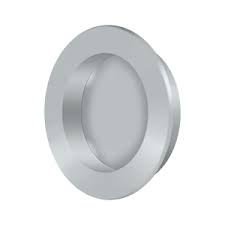 The latch face opens with the push of a finger and acts as a pull to open the door. Deltana Fp238u26d 2 3 8 Diameter Pocket Door Round Flush Pull Brushed Chrome