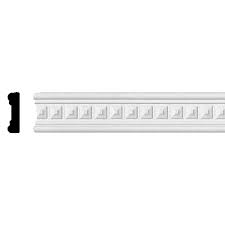 3/4 x 2 1/2 primed mdf colonial casing / chair rail molding. Ekena Millwork 1 2 In X 1 1 2 In X 94 1 2 In Polyurethane Swindon Chair Rail Moulding Cha01x00sw The Home Depot In 2021 Chair Rail Chair Rail Moulding Ekena Millwork