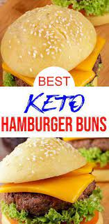 Check Out These Easy Simple Ingredient Keto Hamburger Buns These Hamburger Buns Are So Tasty Easy Keto Recipe Healthy Su Keto Buns Keto Buns For Burgers Keto