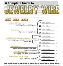 very useful chart for jewelry wire the beading gems journal